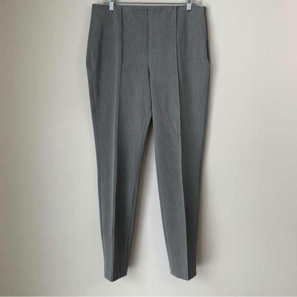 VINCE CAMUTO Gray Elastic Waist Side Zip Skinny Trouser Dress Pants Size 10 - Picture 2 of 9